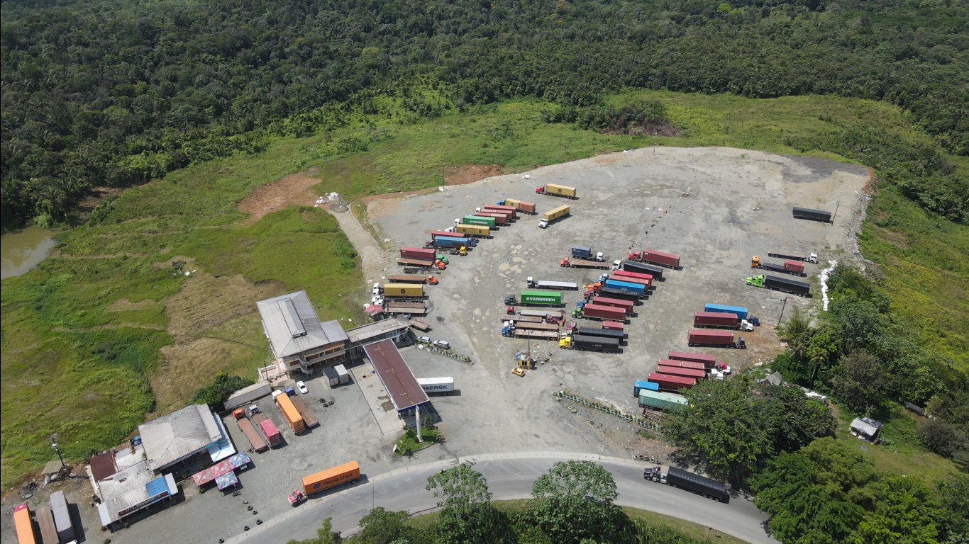 Toma aerea drone sede parador pacifico